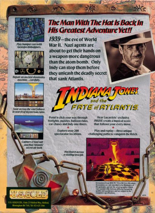 Indiana Jones and the Fate of Atlantis - The Graphic Adventure - Dos