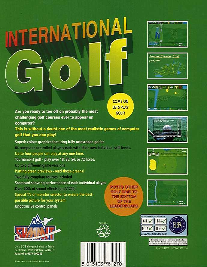 International Golf - Dos