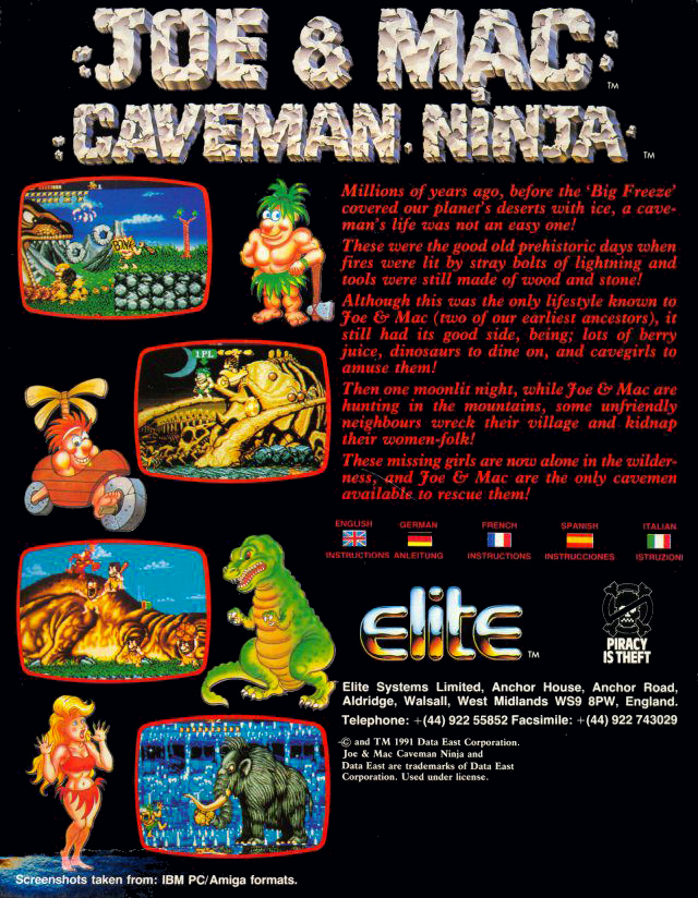 Joe & Mac - Caveman Ninja - Dos