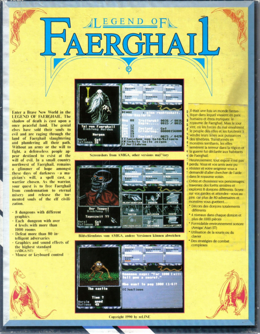 Legend Of Faerghail - Dos