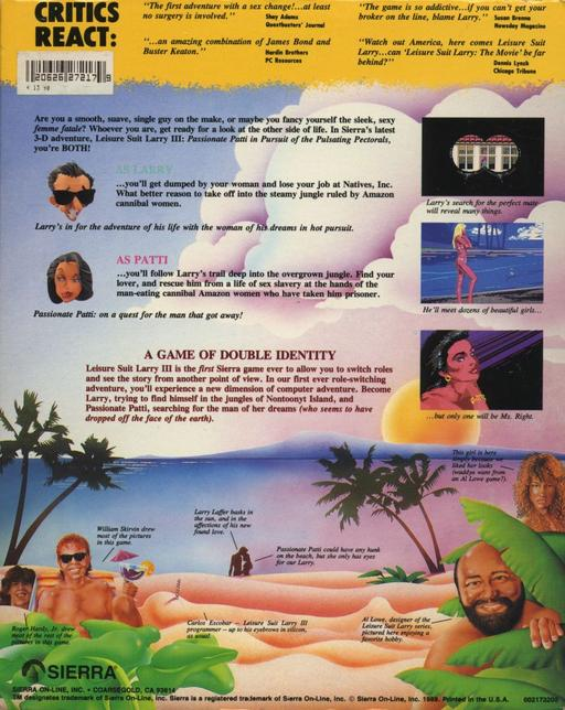Leisure Suit Larry 3 - Passionate Patti in Pursuit - Dos
