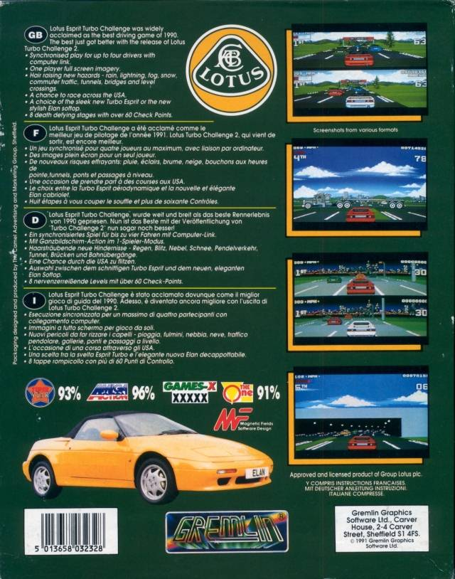 Lotus Turbo Challenge 2 - Dos