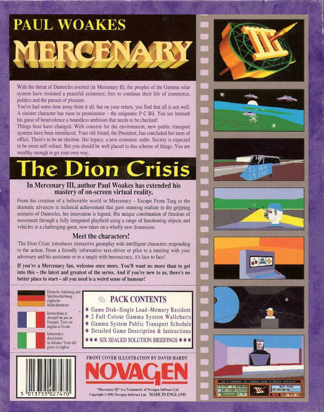 Mercenary III - The Dion Crisis - Dos
