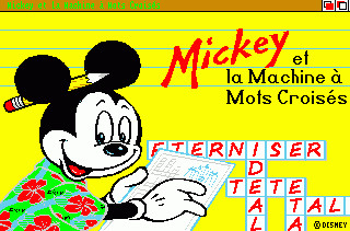 Mickey et la Machine a Mots Croises