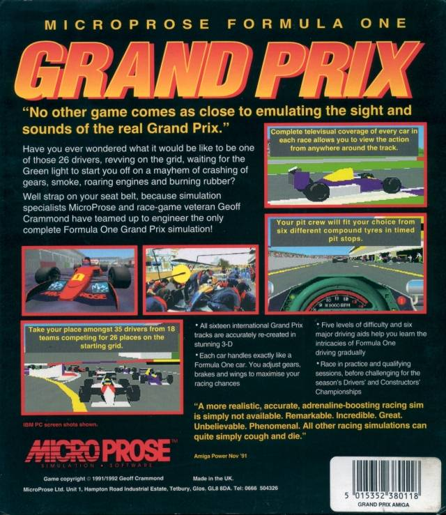 Microprose Formula One Grand Prix - Dos