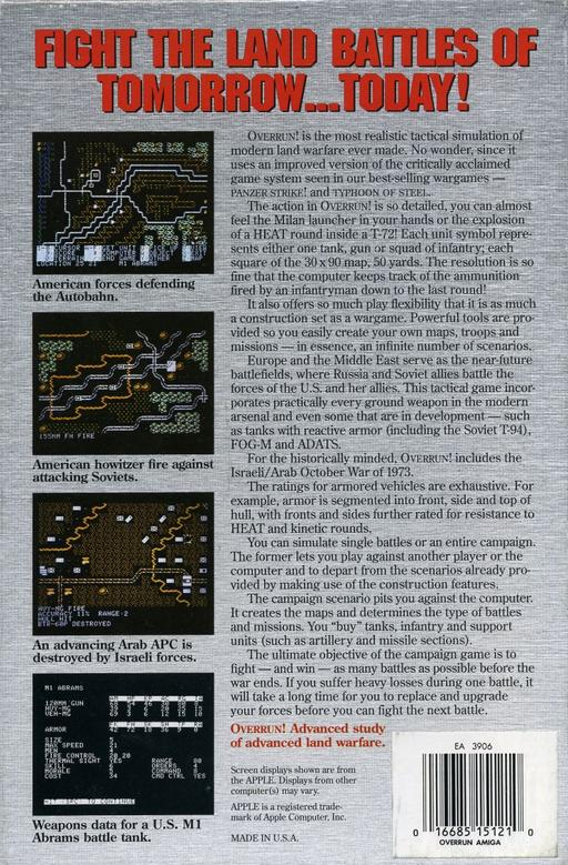 Overrun! - A Tactical Game of Modern Land Warfare - Dos