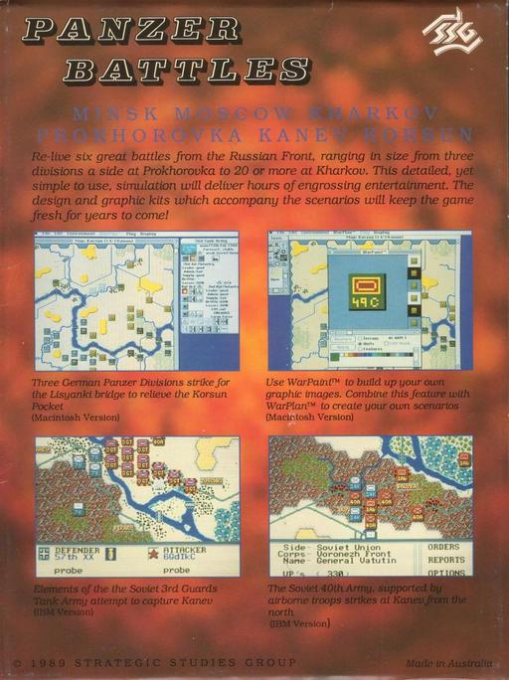 Panzer Battles - Dos