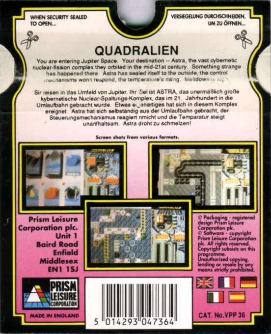 Quadralien - Dos