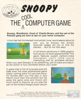 Snoopy - The Cool Computer Game dos