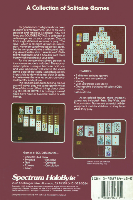 Solitaire Royale - Dos