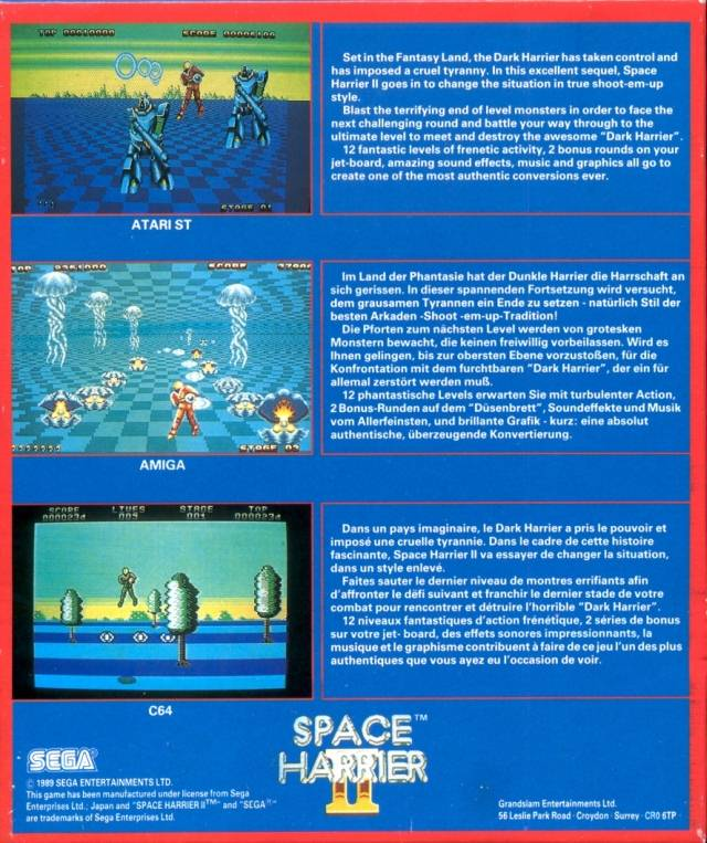 Space Harrier 2 - Dos