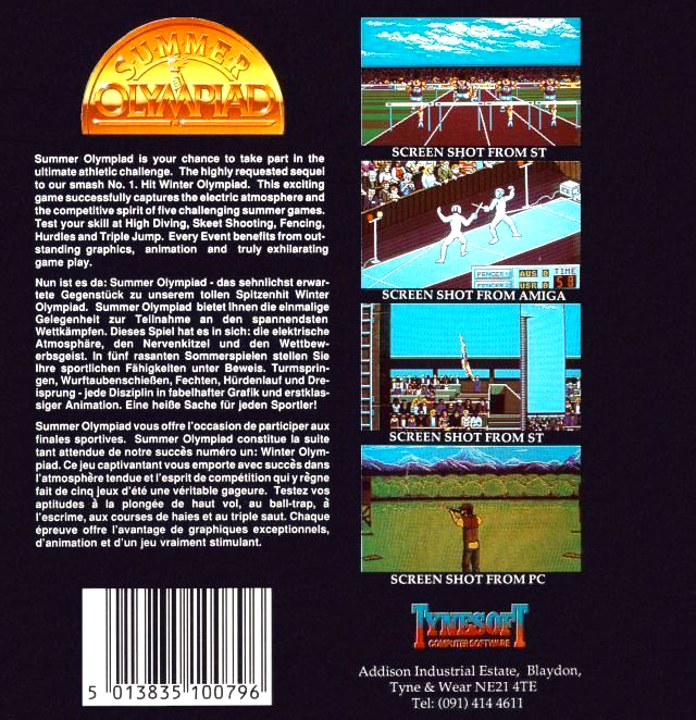 Summer Olympiad - Dos