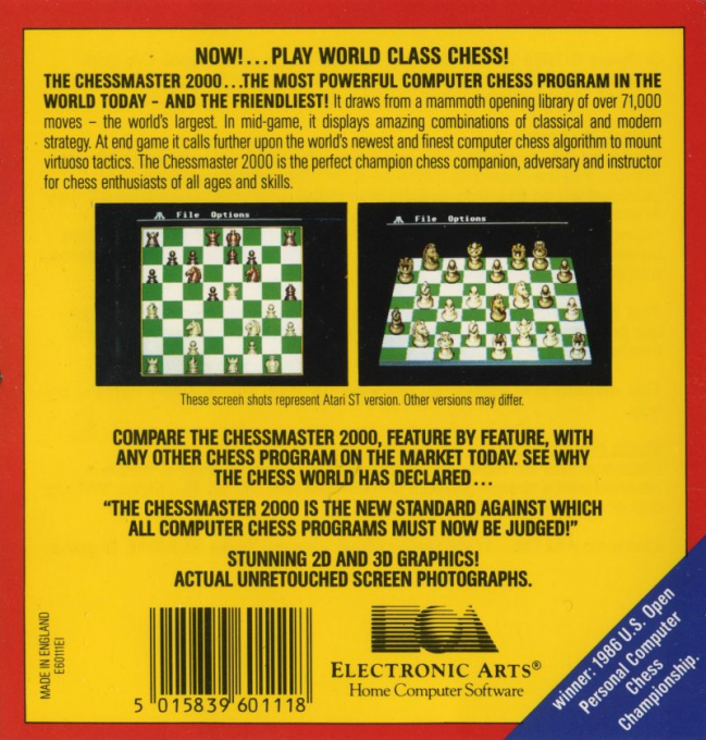 The Chessmaster 2000 - Dos
