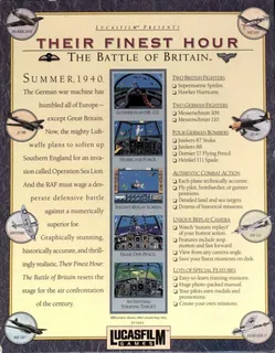 Their Finest Hour : The Battle of Britain dos