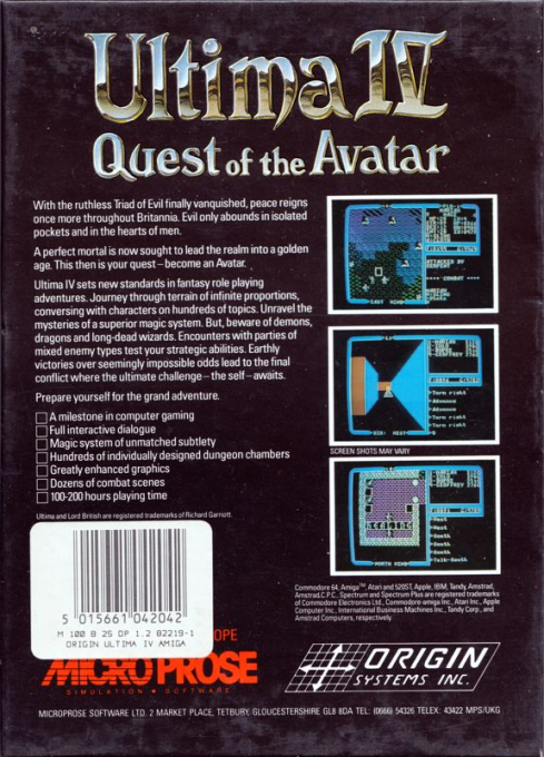 Ultima 4 - Quest Of The Avatar - Dos