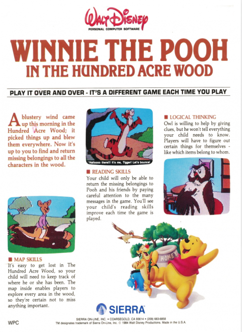 Winnie The Pooh In The Hundred Acre Wood - Dos