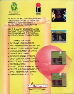 World Series Cricket - Dos