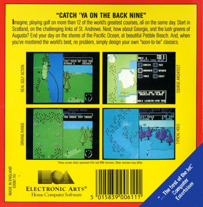 World Tour Golf - Dos