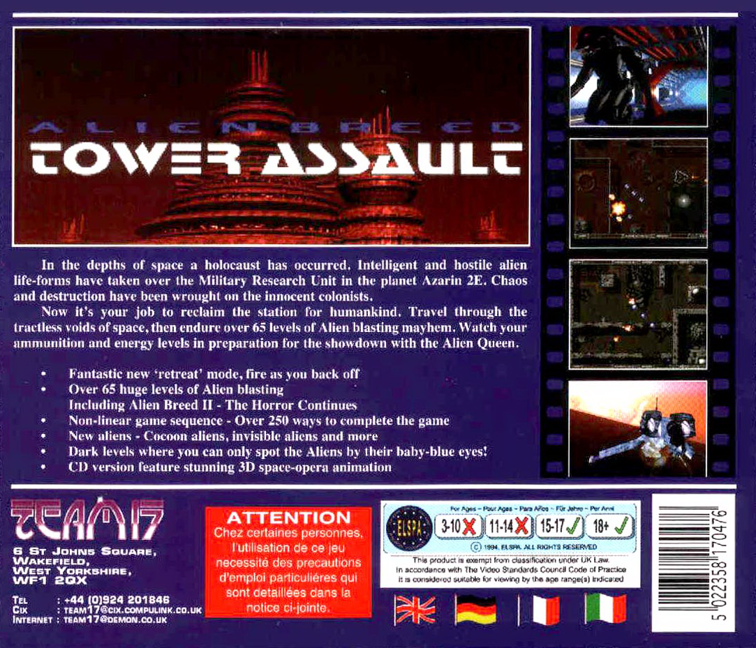 Alien Breed - Tower Assault - Dos