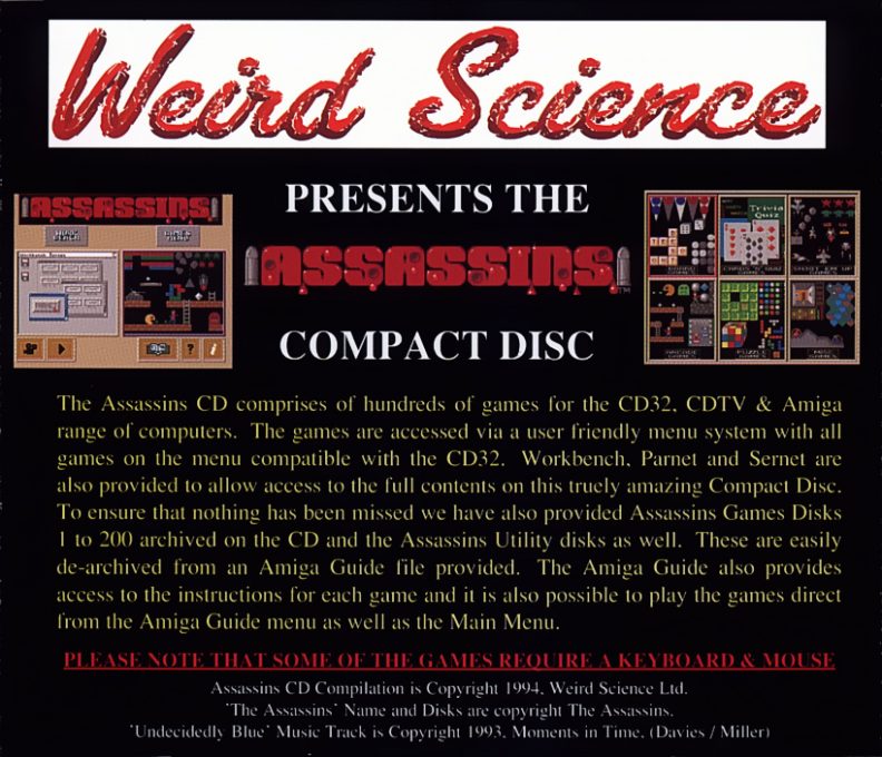 Assassins - Ultimate Games Compact Disc - Dos