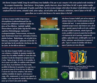 John Barnes' European Football dos