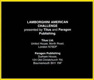 Lamborghini - American Challenge dos
