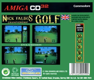 Nick Faldo's Championship Golf dos
