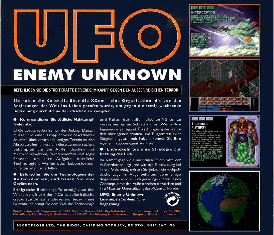 UFO - Enemy Unknown - Dos