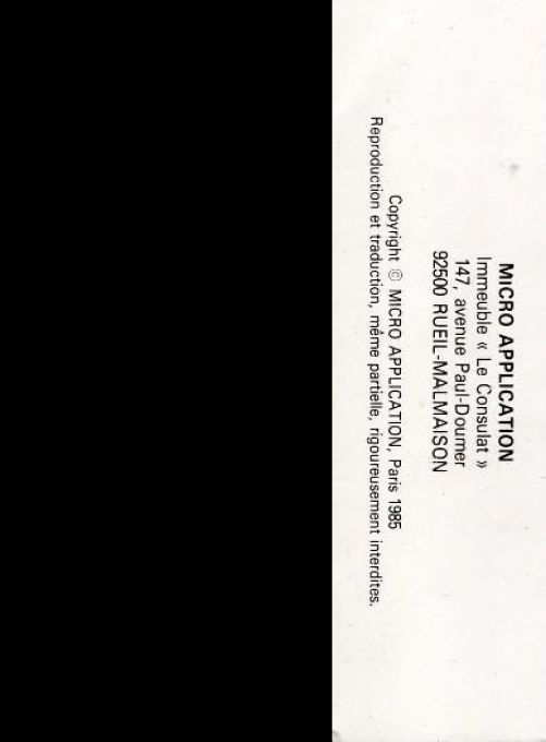 Aventures au Chateau - Dos