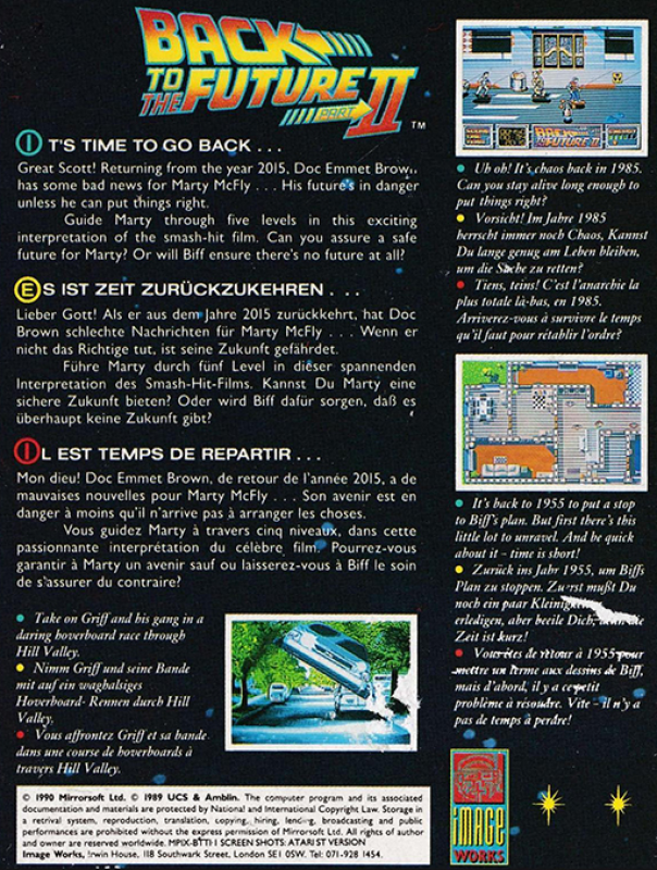 Back To The Future Part 2 dos