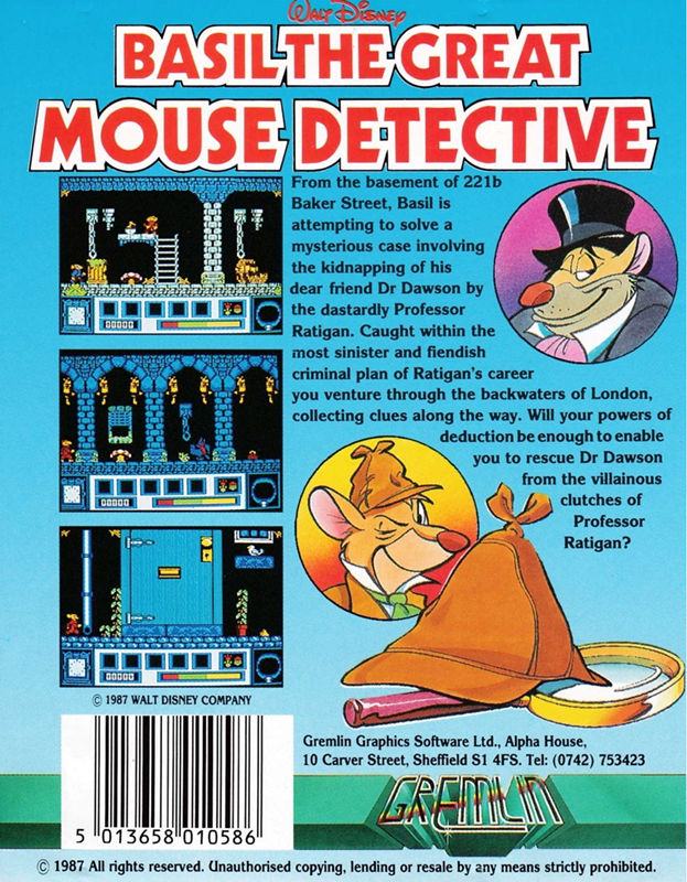 Basil the Great Mouse Detective - Dos