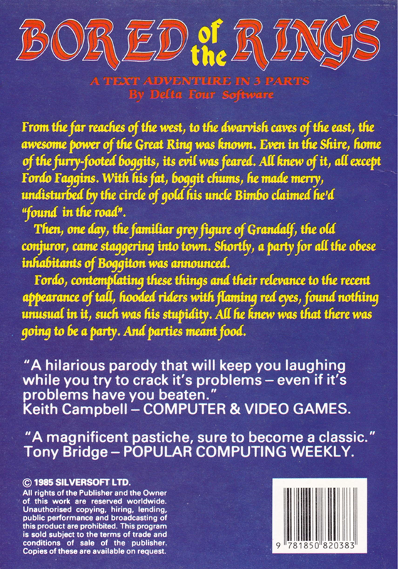 Bored Of The Rings - Dos