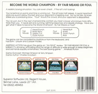By Fair Means or Foul dos