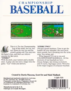 Championship Baseball dos