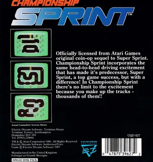 Championship Sprint dos
