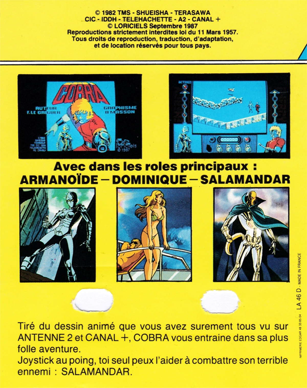 Cobra (Loriciels) - Dos