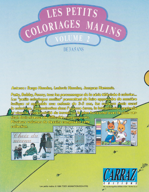 Coloriage - Les Petits Malins II - Dos