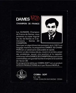 Dames 3D Champion dos