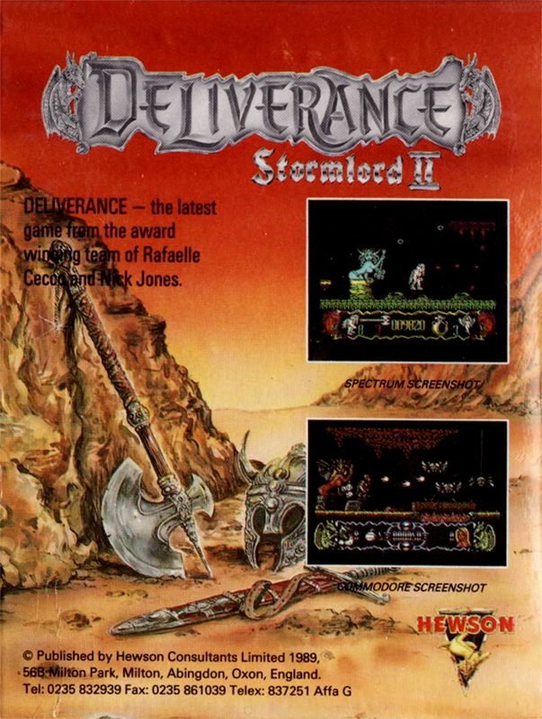 Deliverance - Stormlord 2 - Dos