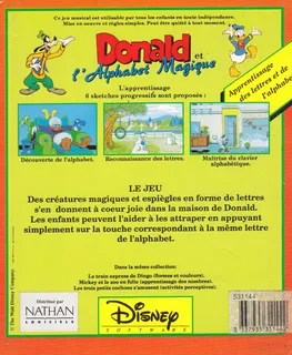 Donald Et L' Alphabet Magique dos