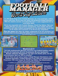 Football Manager - World Cup Edition dos