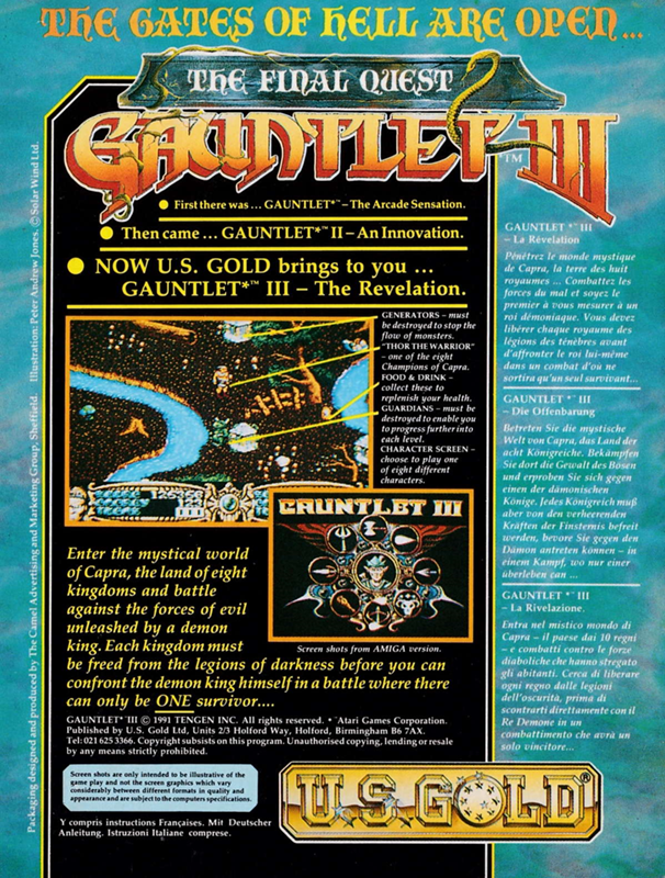 Gauntlet 3 - The Final Quest dos