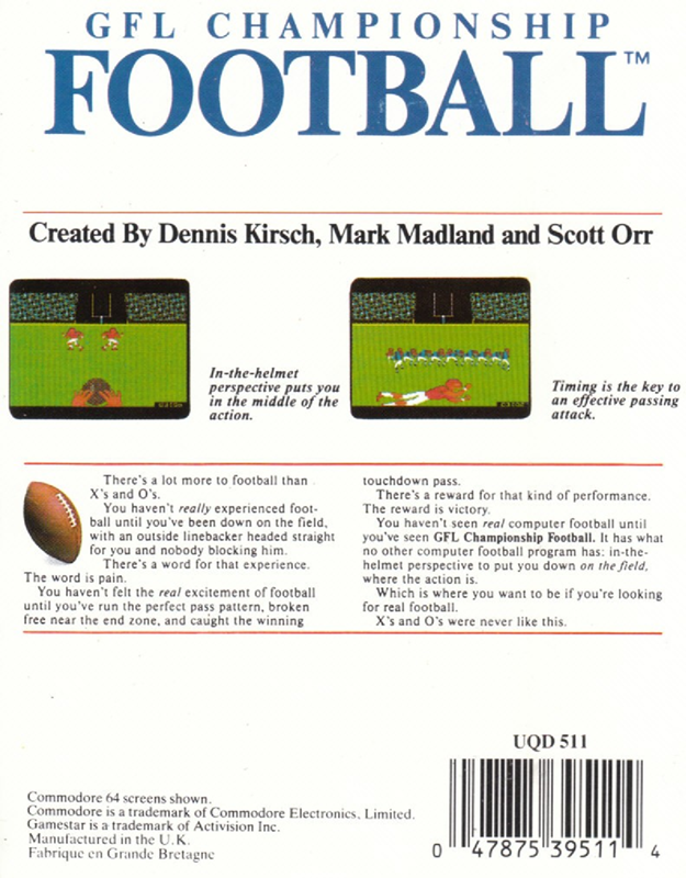 GFL Championship Football dos