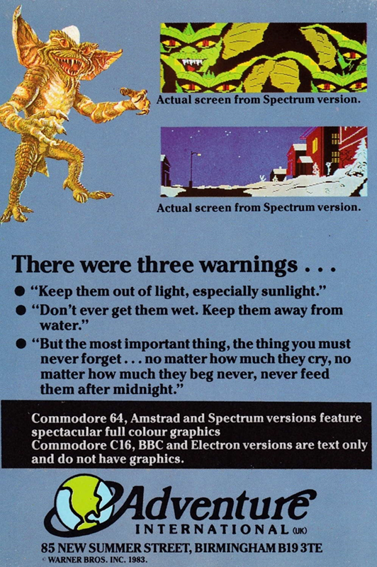 Gremlins - The Adventure dos