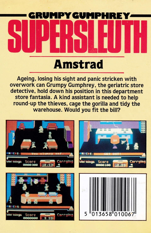 Grumpy Gumphrey Supersleuth dos