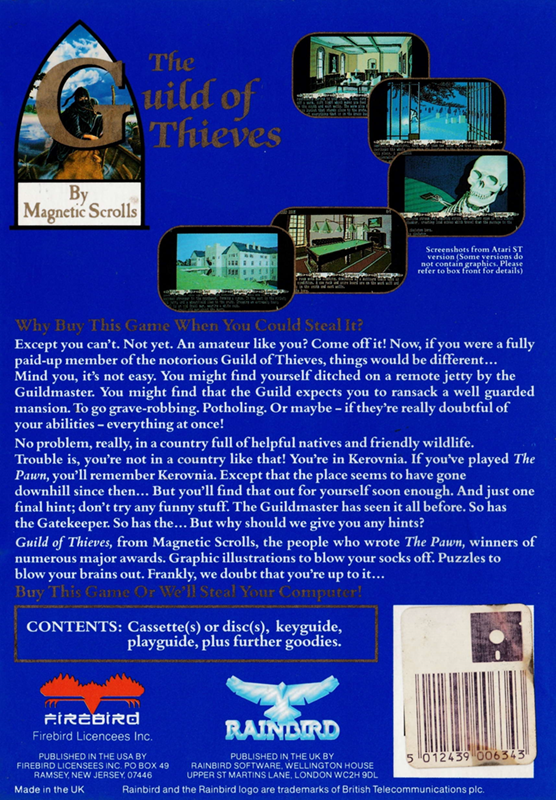 The Guild Of Thieves dos