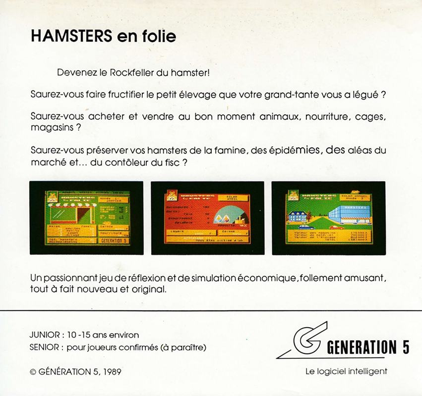 Hamsters en Folie - Dos