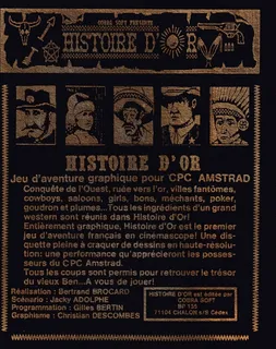Histoire D'or dos