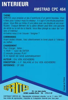 Intérieur dos
