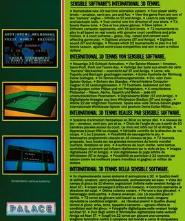 International 3D Tennis dos